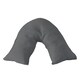 image 1 of Microfibre Soft Touch V Shape Plain Dyed Pillowcase Grey | Grey