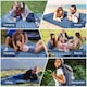 image 6 of Ultralight Inflatable Sleeping Mat with Built-in Pillow & Foot Pump | Blue | Blue