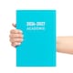 image 1 of 2026 2027 Academic Diary A5 Week to View - Mid Year Student Planner August 2026 to July 2027 - Hardback School College Organiser with Ribbon Bookmark (Turqu) | Blue | Baby Blue