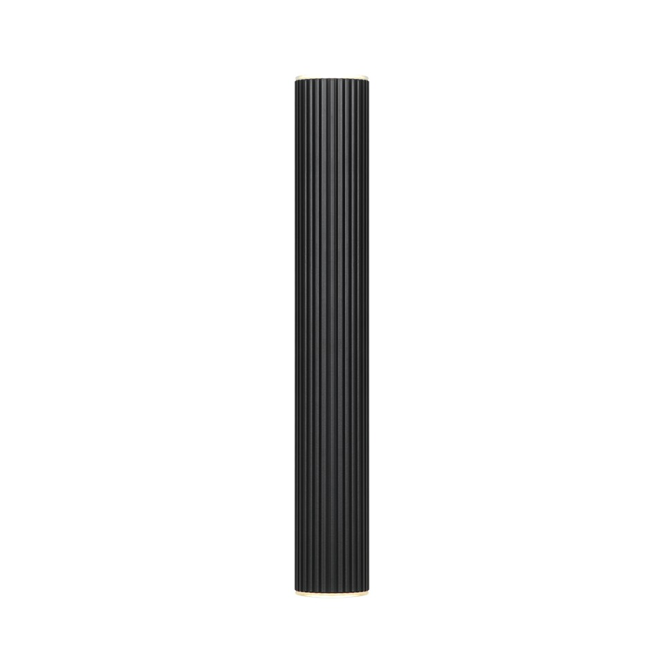 image 1 of Nordlux Vico Indoor Wall Light Black Aluminium Sensor GU10 Ribbed - Plug In or Mains Powered , IP20 | Black | Black