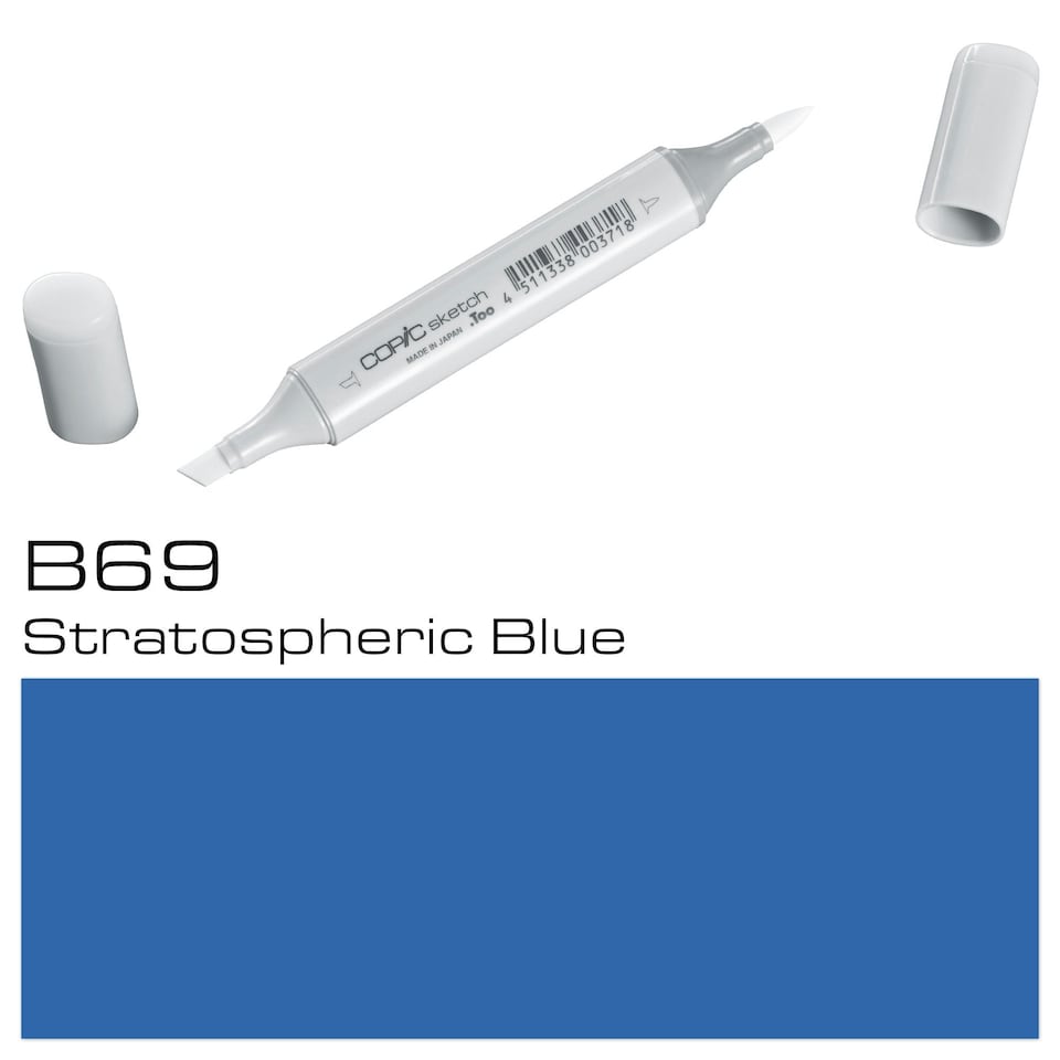 image 1 of Copic Sketch Marker, Stratospheric Blue, Single Pen