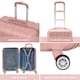 image 2 of Flight Knight Premium Lightweight Suitcase - Built-in Side Lock - 8 Spinner Wheels - ABS Hard Shell Carry On Or Check in Luggage - 100 Airlines Approved Pink | Rose Gold | Large