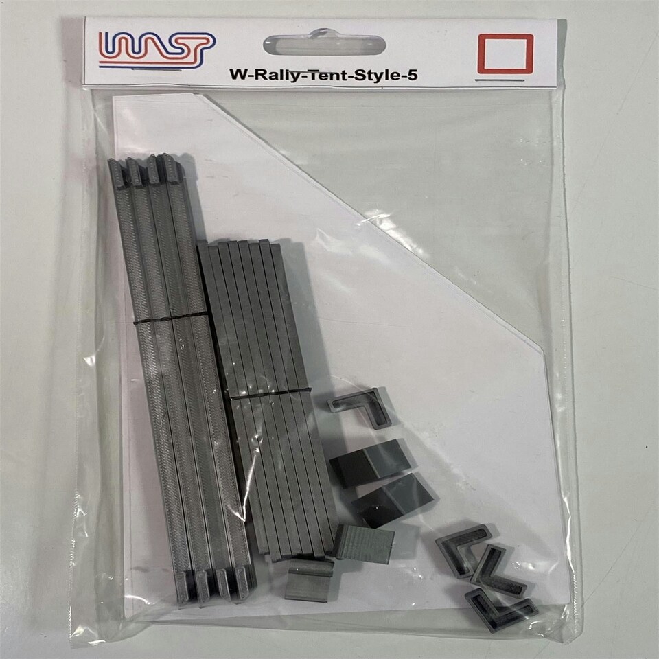 image 1 of Slot Car Trackside Scenery Service Tent Red White 1:32 Scale WASP