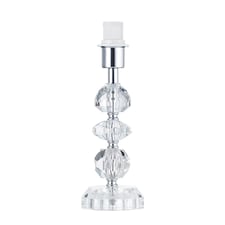 Contemporary and Chic Clear K9 Crystal Glass Table Lamp Base with Faceted Moulds | Clear