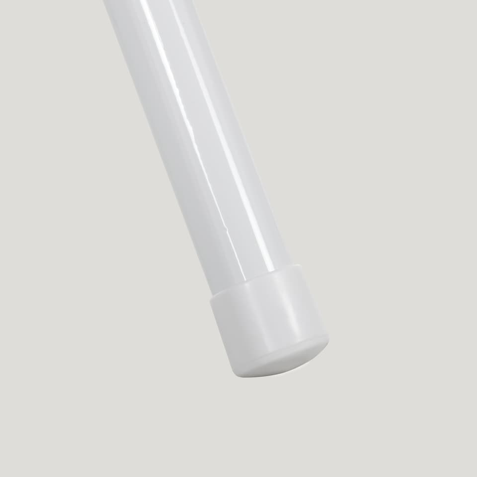 image 1 of HOMCOM Padded Folding Chairs Set of 2 PU Leather Foldable Chairs with Cushioned Seat and Metal Frame for Home Office Dining Computer Desk Reception Room White