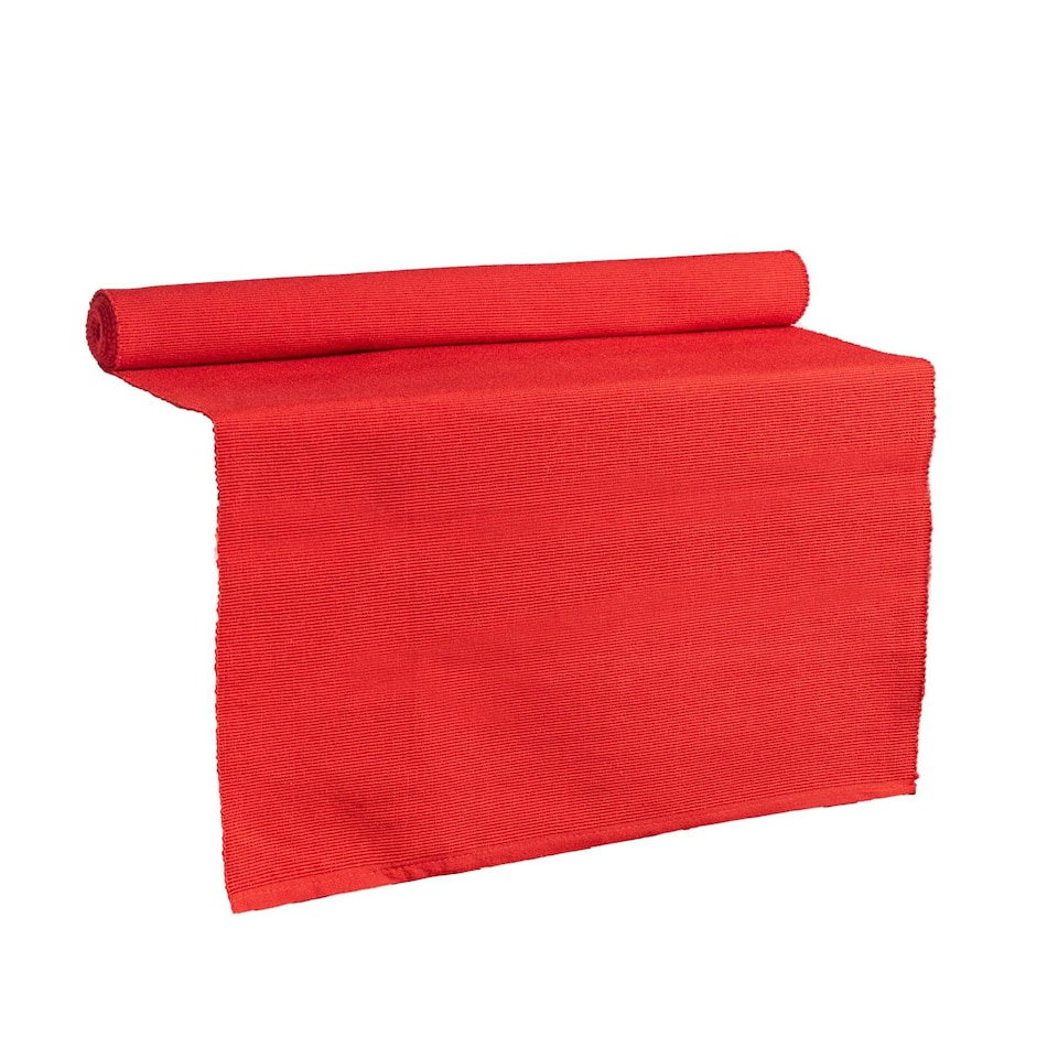 image 1 of Nicola Spring Cotton Fabric Table Runner - 48cm x 183cm - Red Red