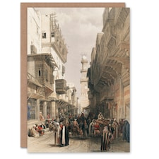 David Roberts Art Card Mosque El Mooristan Cairo
