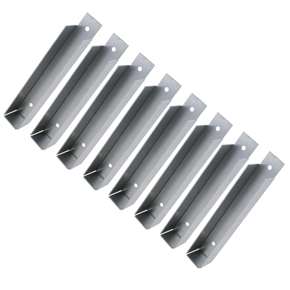 image 1 of Gravel Board Clip 25mm x 150mm Fence Panel Holder Mounting Bracket 10PK