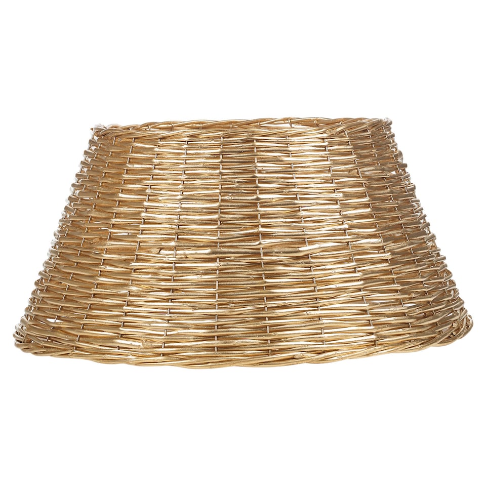 image 1 of Large Natural Willow Wicker Christmas Tree Skirt