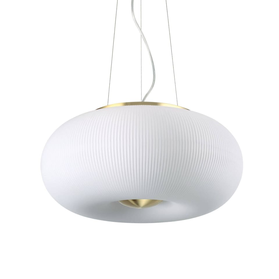 image 1 of Arizona 3 Light Round Ceiling Pendant White