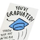 image 3 of Graduation/Congratulations Card for Him/Her/Friend | Throw Your Hat In The Air Design