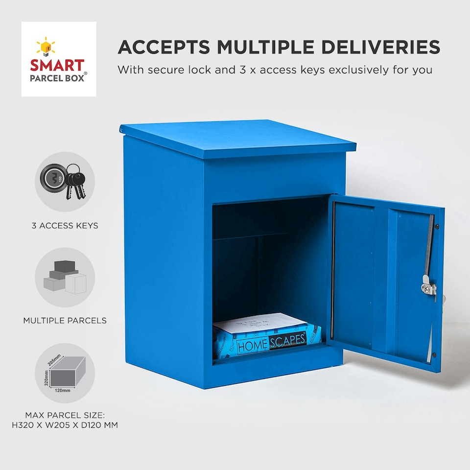 image 1 of SMART PARCEL BOX® Medium Front Access | Blue | 1