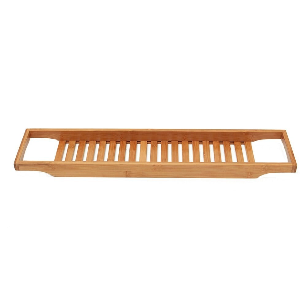 Living and Home Bamboo Bath Tray Bathtub Caddy, Brown