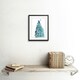 image 2 of Elegant Peacock Bird Tail Feathers Watercolour 9x7" Black Framed Wall Art Print