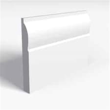 Pack of 5 (Total 5 Units) - Moisture Resistant MDF Primed Sunrise Skirting Board - 18mm (T) x 144mm (H) x 4200mm (L)