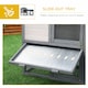 image 5 of PawHut Rabbit Hutch, Guinea Pig Hutch Outdoor Double Tier w/ Ramp, Grey
