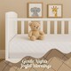 image 3 of Opulent Home Cot Bed Mattress Waterproof Anti-Allergy Baby Mattress Cover for Newborns - White