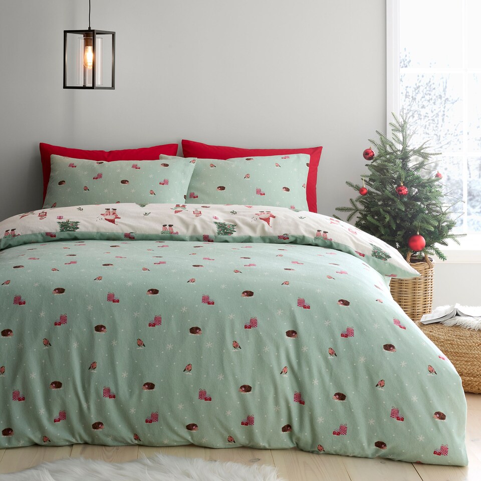 image 1 of Fusion Christmas Gonks Duvet Cover Set Natural