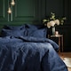 image 1 of Paoletti Palmeria Quilted Velvet Super King Duvet Cover Set