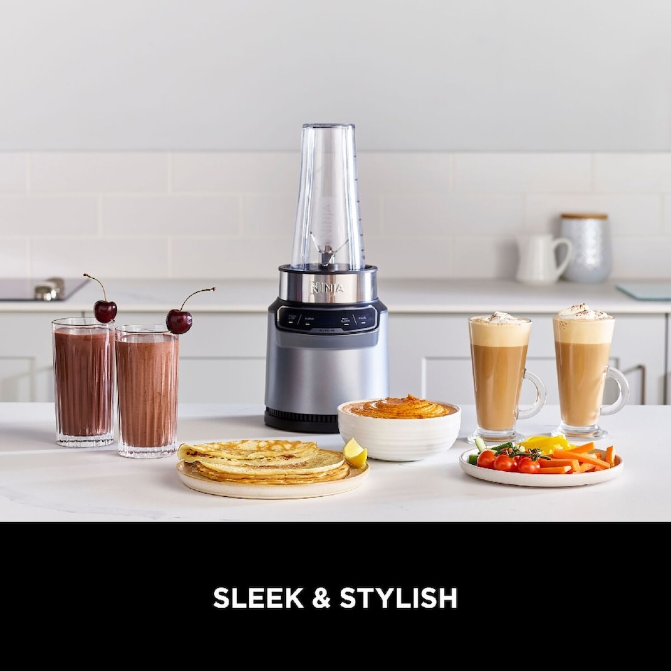 image 1 of Ninja Blender with Auto-iQ BN500UK Black/ Silver
