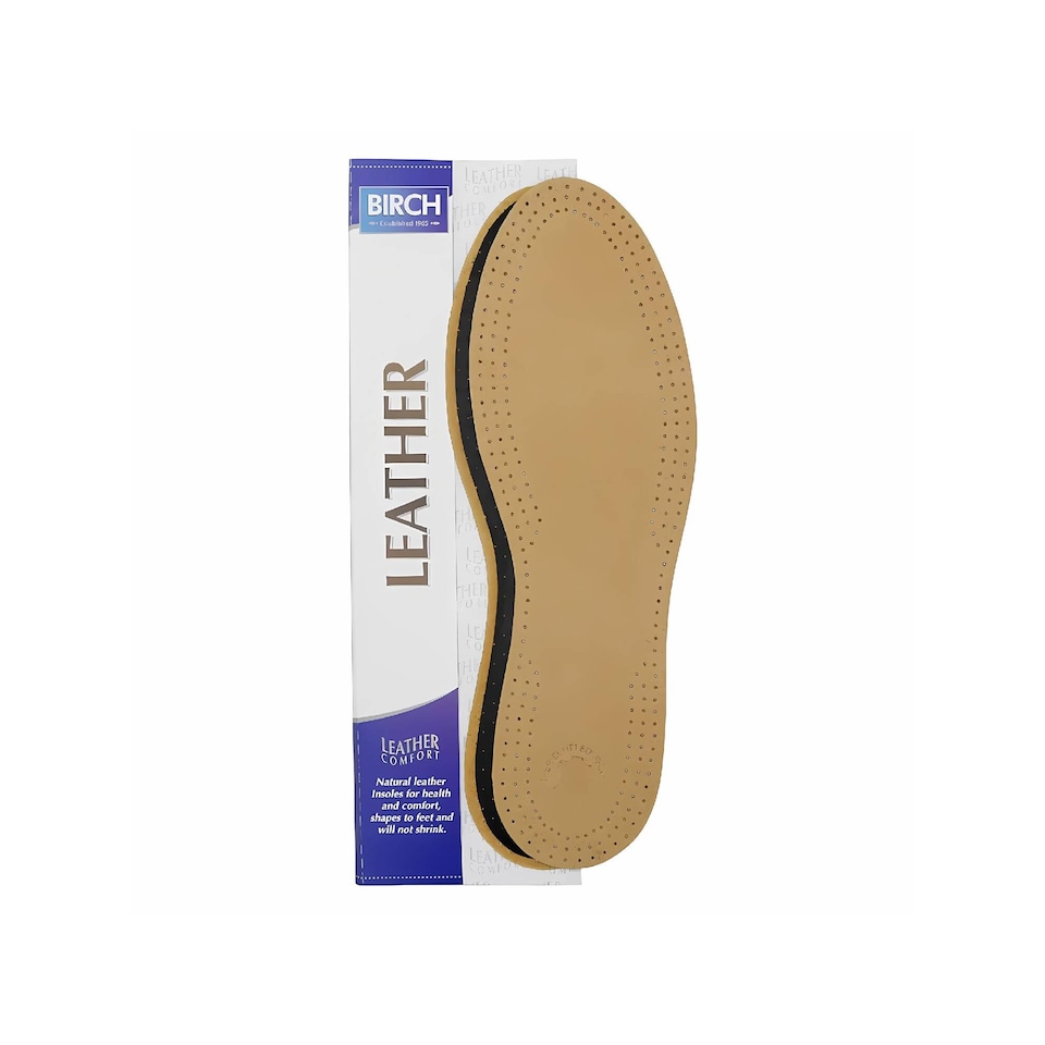 image 1 of BIRCH Ladies Leather Insoles - Comfort Shoe Inserts