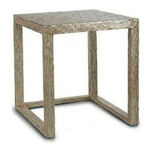 Set of 2 tables Beige Golden White Mother of pearl Particleboard N/A