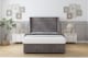image 1 of Sloomy Sterling Slate Naples Ottoman Bed Base With 54" Wingback Headboard 4' Small Double | Grey | Slate | Small Double | 1