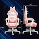 image 7 of HOMCOM Gaming Chair with Footrest, Reclining Computer Chair, Pink
