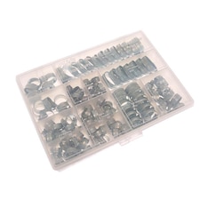 Jubilee Workshop Pack 143 Assorted Hose Clips (mild Steel) - Multi Colour - One Size