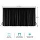 image 2 of 3x6m Spandex Backdrop Photography Background Drapes with Rod Pocket