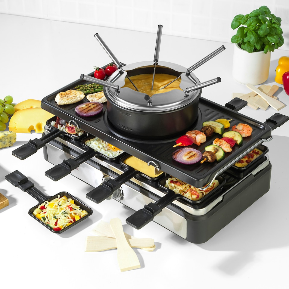 image 1 of Salter Electric Raclette Grill & Fondue