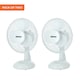 image 1 of GEEPAS 16’’ Pedestal Fan - 40W, Grey Pack of 2