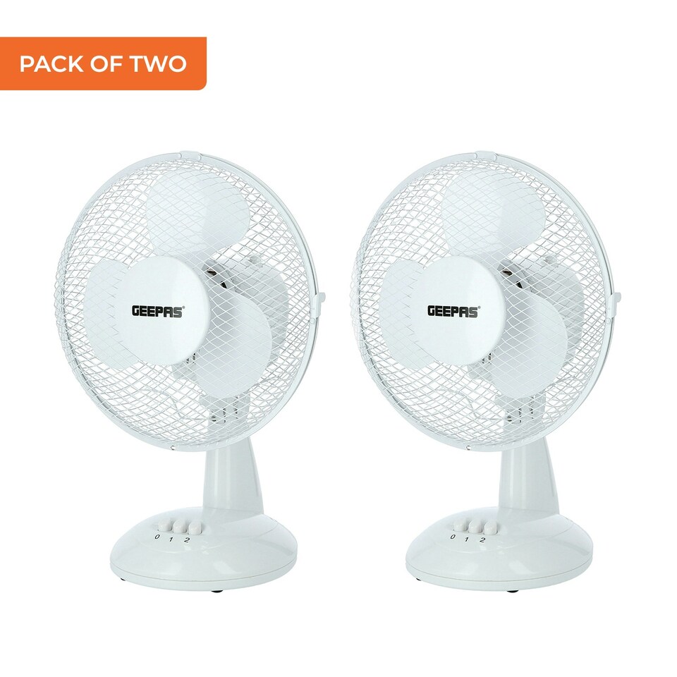 image 1 of GEEPAS 16’’ Pedestal Fan - 40W, Grey Pack of 2