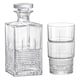 image 1 of Bormioli Rocco 7 Piece Bartender Novecento Whisky Decanter & Glasses Set Clear