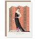 image 1 of George Barbier Art Card The Red Paravan Vintage Fashion Advert