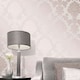 image 2 of Fine Decor Quartz Damask Textured Wallpaper - Rose Gold - 10m x 52cm Gold