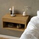 image 4 of Cholet Square Bedside Table with 1 Drawer in Oak