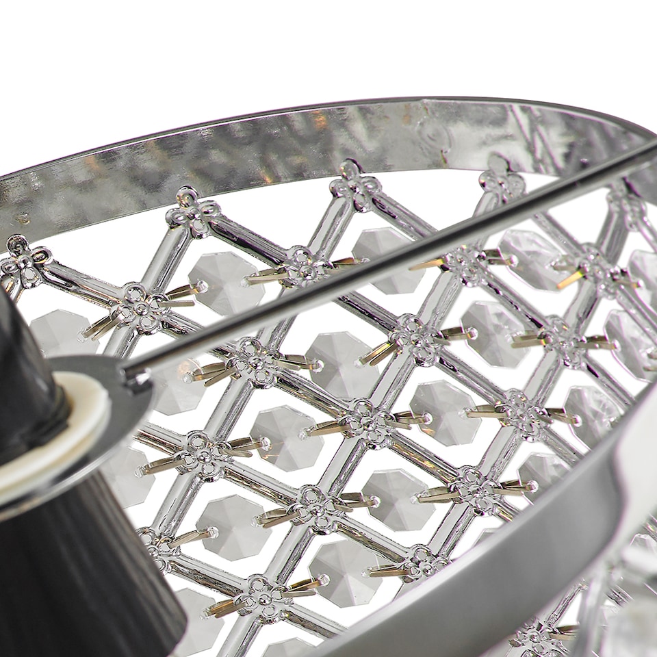 image 1 of Modern Sparkly Ceiling Pendant Light Shade with Clear Beads | Clear