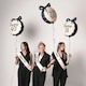 image 3 of Happy 60th Birthday Black Bow Cream Elegant Milestone Round Foil Helium Balloon 48cm / 19 in Black