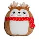 image 1 of Mumbles Squidgy Deer Plush Toy - Mid Brown - One Size
