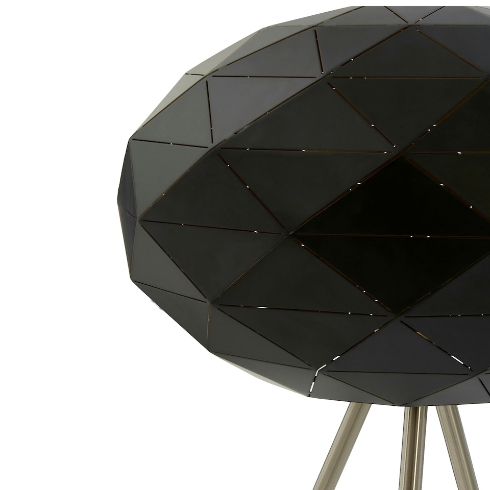 image 1 of Interiors by Premier Black Finish Floor Lamp Black