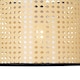 image 5 of Set of 2 Woven - 25cm Wicker Easy Fit Pendant Shades | Brown | Black | Medium | 2