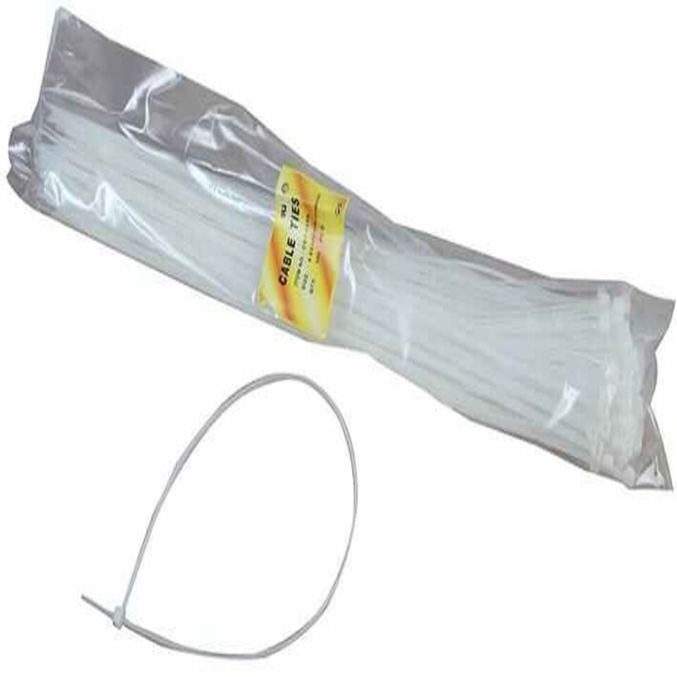 PRO POWER - Cable Ties Natural 650mm x 9mm 100 Pack