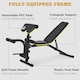 image 7 of HOMCOM Multi-Functional Sit-Up Dumbbell Weight Bench Adjustable Home Gym