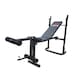 image 4 of HXGN Adjustable Barbell Bench with Leg Developer, Folding 4-Position Incline, 6 Foam Rollers (18 kg) | Black | RED | 18.0KILOGRAMS