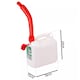 image 2 of SPARES2GO 5L Jerry Fuel Can Container Flexible Spout White 5 Litre Car Van Petrol Diesel Large