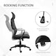 image 4 of Vinsetto Mesh Back Office Chair w/ Adjustable Height Padded Headrest Black