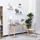 image 5 of HOMCOM U Shaped Shelf Set Floating Wall Mounted White Hanging 3pc Display