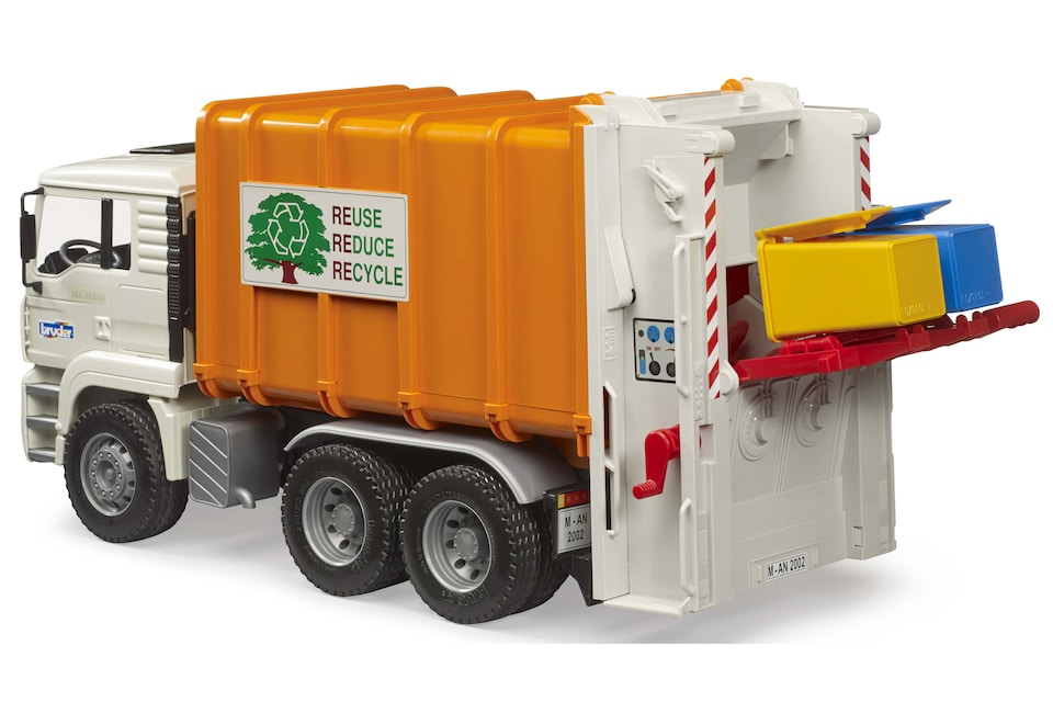 image 1 of Bruder MAN TGA Rear loading garbage truck Detailed Vehicle & Playset Model