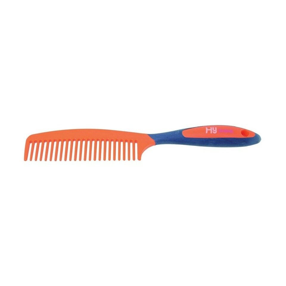 HySHINE Pro Groom Comb - Navy/Orange - One Size